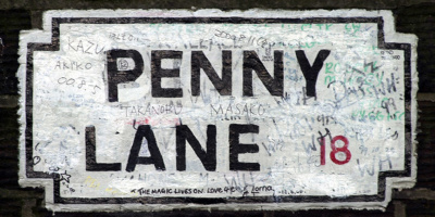 Penny Lane on Liverpool Beatles Taxi Tour