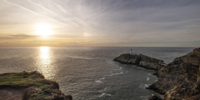 Sunset at South Stack Lighthouse on Anglesey